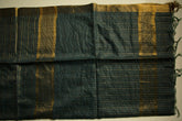 Timber Green Kota Check Saree With Golden Border - MIRASILKS Timber Green Kota Check Saree With Golden Border